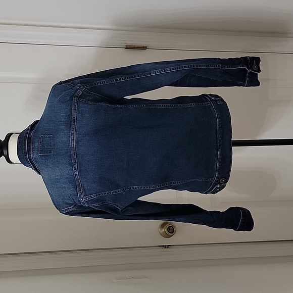 Goodfellow & Co Size S Med-Dk Wash Denim Trucker Jacket Excellent Used Condition - Picture 5 of 12